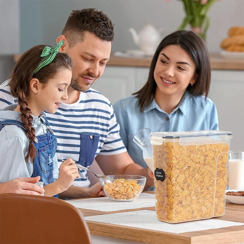 4L Airtight Cereal Storage Containers with Lids