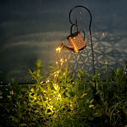 Hollow Wrought Iron Star Shower Lamp