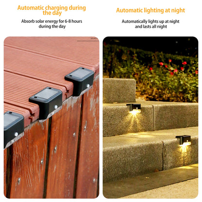 LED Solar Lights - Outdoor IP65 Garden & Deck Lighting for Fence/Courtyard