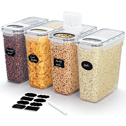 4L Airtight Cereal Storage Containers with Lids