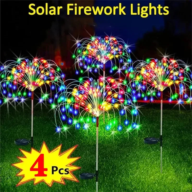 Solar LED Firework Fairy Lights