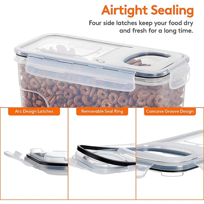 4L Airtight Cereal Storage Containers with Lids